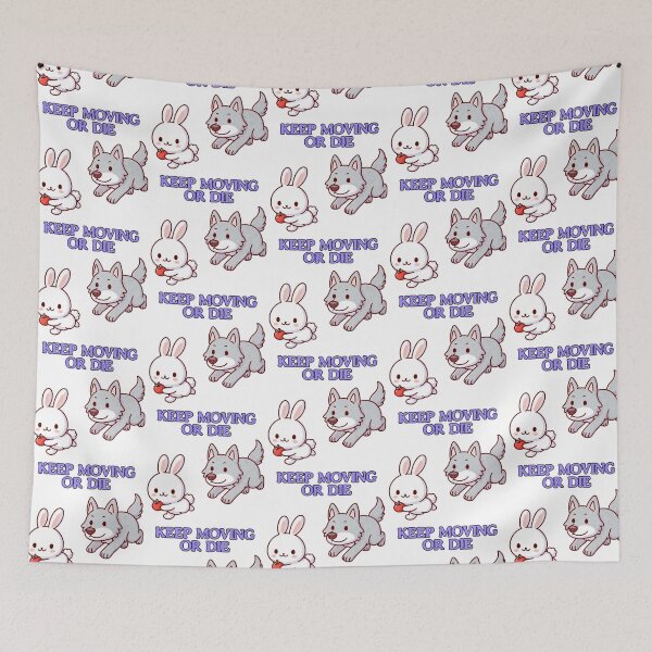 Item preview, Keep Moving Or Die Bunny designed and sold by LemuellTrends.