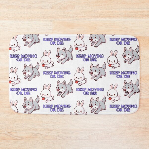 Item preview, Keep Moving Or Die Bunny designed and sold by LemuellTrends.