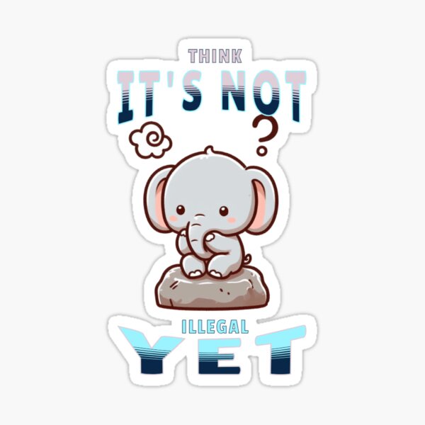 Item preview, Thinking Elephant designed and sold by LemuellTrends.