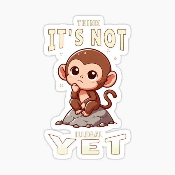 Item preview, Thinking Monkey designed and sold by LemuellTrends.