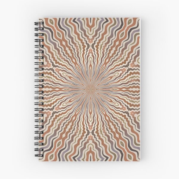 Item preview, Safari Flow Flower in Clay Brown designed and sold by PatternTango.