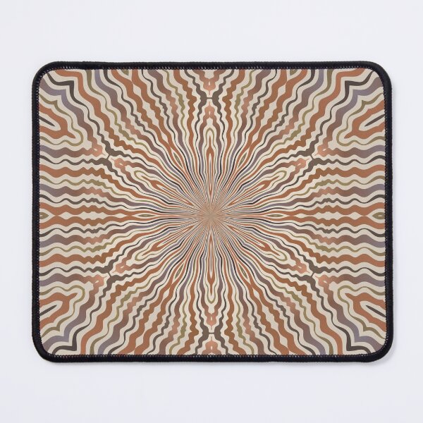 Item preview, Safari Flow Flower in Clay Brown designed and sold by PatternTango.