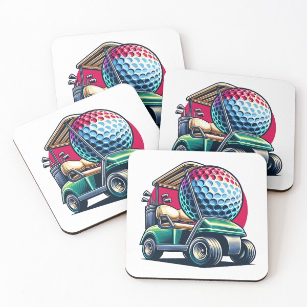 Artikelvorschau, Golfball mit Golfwagen entworfen und verkauft von PassionforLove.