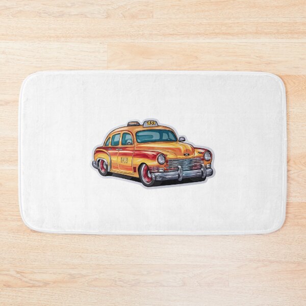 Item preview,  Yellow Taxi Aesthetic Oldtimer Illustration designed and sold by WatermelonPink.