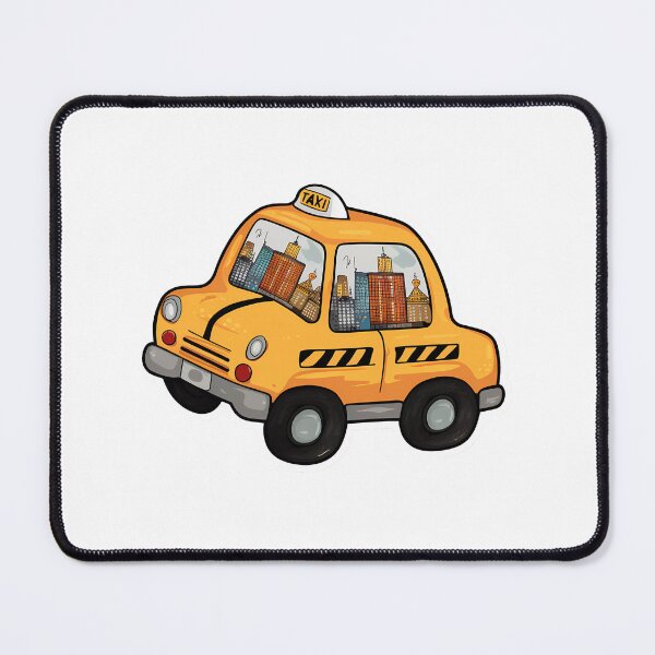 Item preview, Cute Yellow Big City Cab Sticker designed and sold by WatermelonPink.