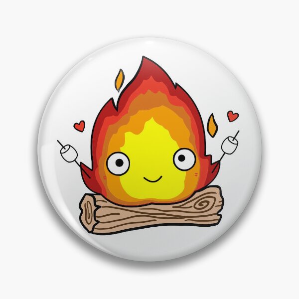 Item preview, Calcifer Roasting Marshmallows designed and sold by cheeriodoodles.