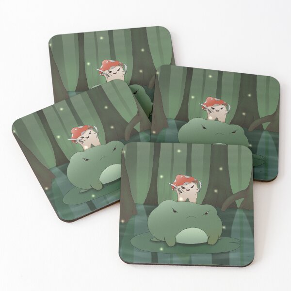 Item preview, Frog and Mushroom in swamp designed and sold by Merdeas.