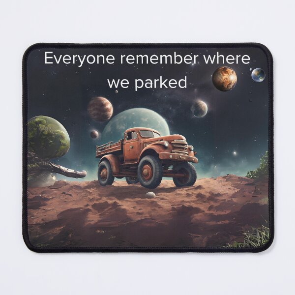 Item preview, Science Fiction Satire Humor Parody Alien Planet Outer Space Truck designed and sold by CheekyPuppy.