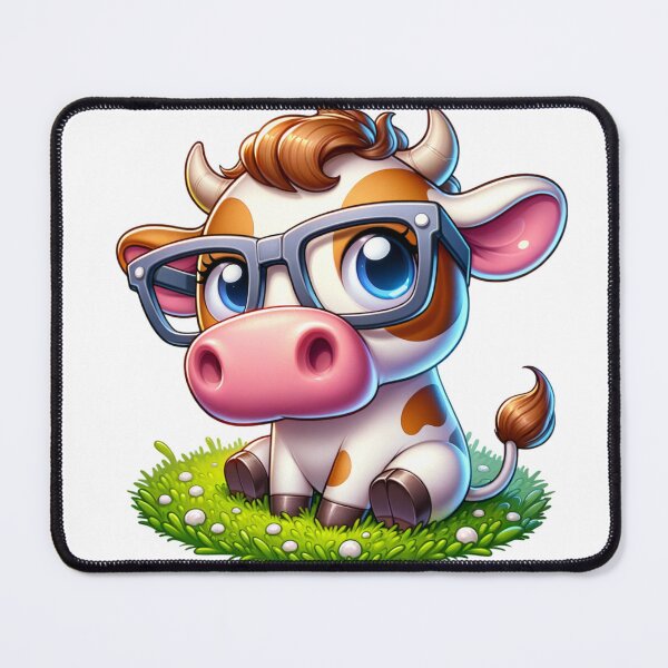 Item preview, Nerdy Cow in a Pasture designed and sold by PassionforLove.