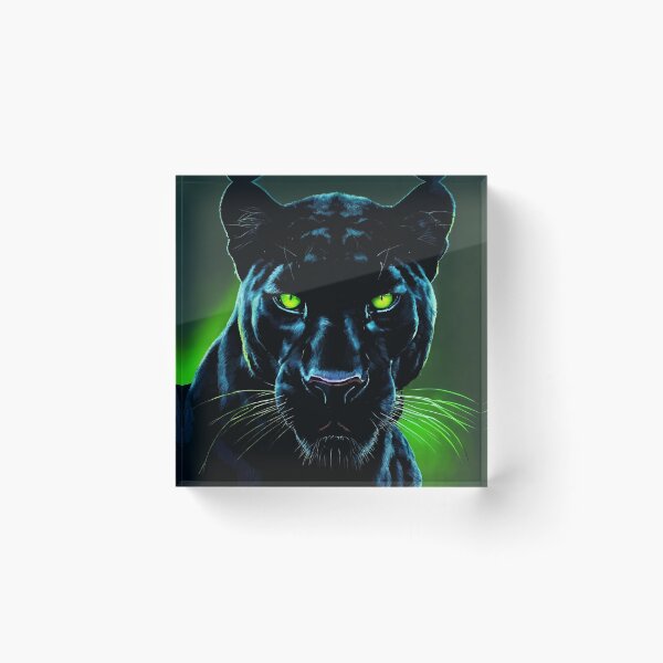 Item preview, Black panther with green eyes designed and sold by Astralia.