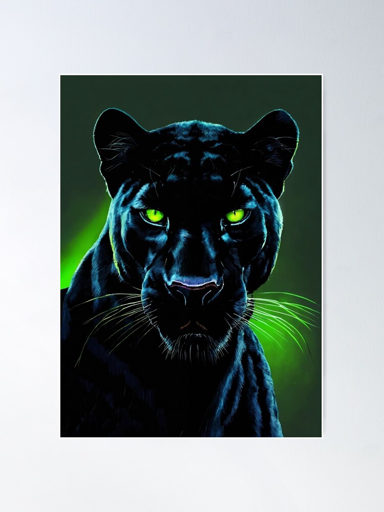 油彩画　黒豹　panthere noire 油彩画 黒豹 panthere noire Black Panther (Original Painting