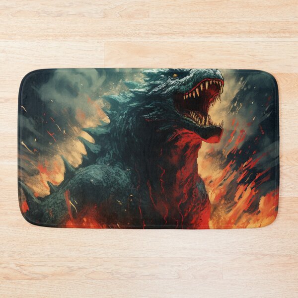 Item preview, Nuclear Lizard Monster destroying city 1 designed and sold by AstroRisq.