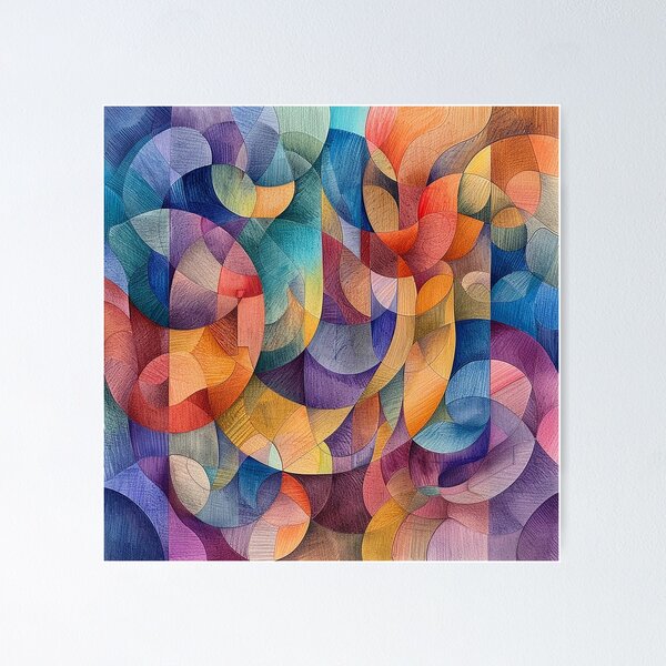 Item preview, Colorful geometric abstract designed and sold by PMGDigital.