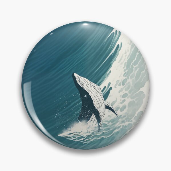 Item preview, Humpback Whale Sea Ocean designed and sold by SurfolioPrints.
