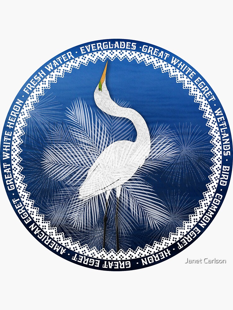 Great Egret Wreath by janetcarlson