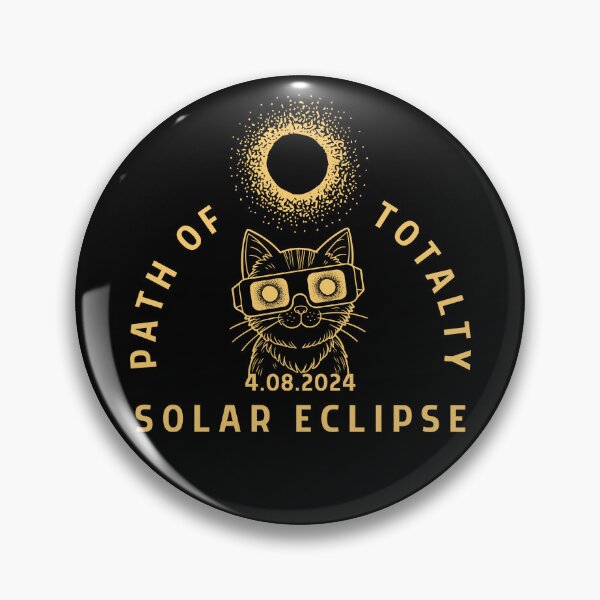 Item preview, A Cat with Sunglass - Total Solar Eclipse - April 8, 2024 designed and sold by patternjp.