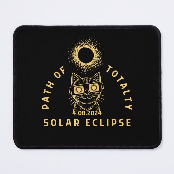 Item preview, A Cat with Sunglass - Total Solar Eclipse - April 8, 2024 designed and sold by patternjp.