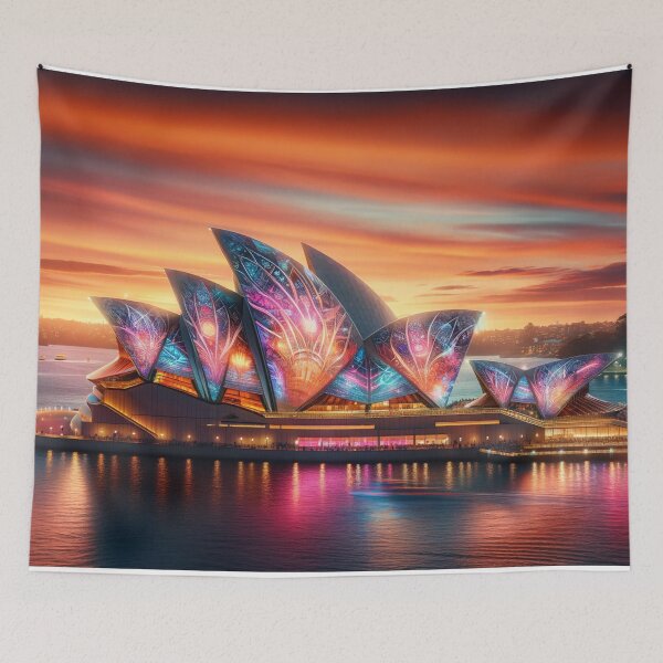 Item preview, Sydney Opera House Vivid Festival  designed and sold by BhuberryArt2022.
