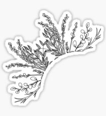 Floral Corner Frame Sticker