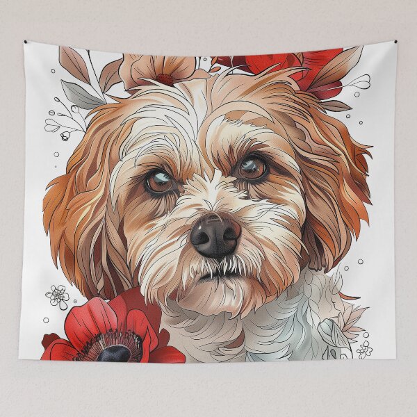 Aperçu de l'œuvre Motif Cavoodle créée et vendue par SOCaptivating.