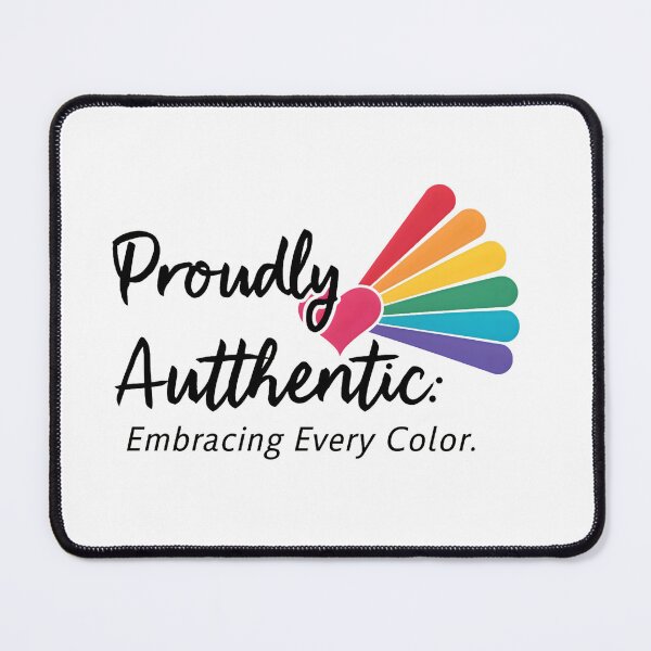 Item preview, Proudly Authentic: Rainbow Heart Prism designed and sold by MillennialVibe.