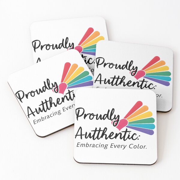 Item preview, Proudly Authentic: Rainbow Heart Prism designed and sold by MillennialVibe.