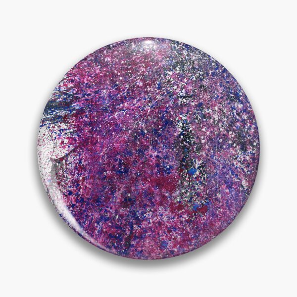 Item preview, The Spiritual Energy Within #500 Original Hand-painted Abstract Painting Detail 2 In Blue Pink Purple Black Jewel Tones Inspired By Cosmic Nebula Supernova Starburst Universe Interstellar Space Art 5D designed and sold by Rainbow Artist Orlando L.