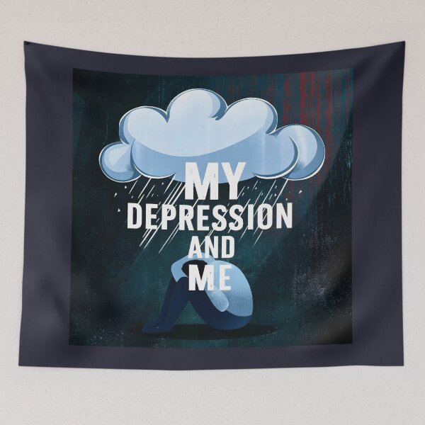 Item preview, Navigating Through the Storm: Artwork Reflecting on Depression designed and sold by MillennialVibe.