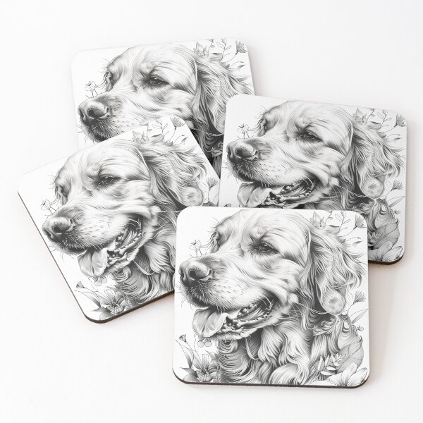 Item preview, Golden Retriever Motif designed and sold by SOCaptivating.