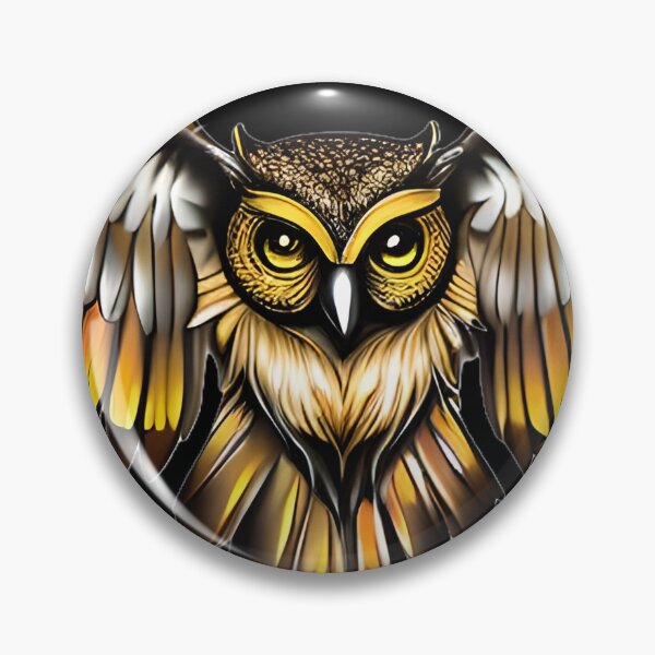 Item preview, Gold and chocolate owl designed and sold by Astralia.