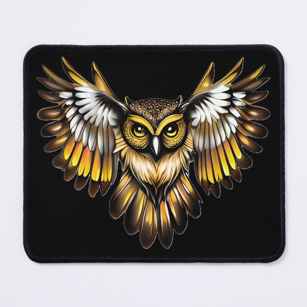 Item preview, Gold and chocolate owl designed and sold by Astralia.