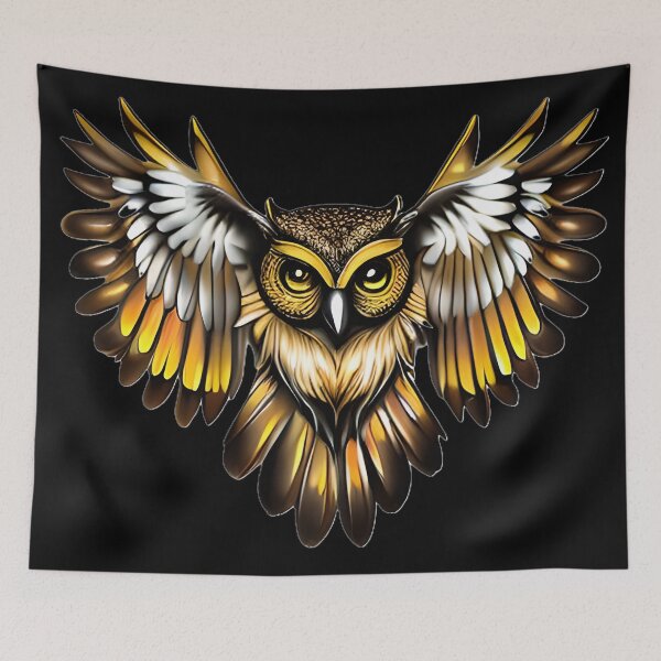 Item preview, Gold and chocolate owl designed and sold by Astralia.