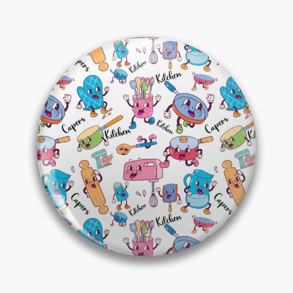Item preview, Kitchen capers - Seamless pattern designed and sold by Fantacaroo Designs.