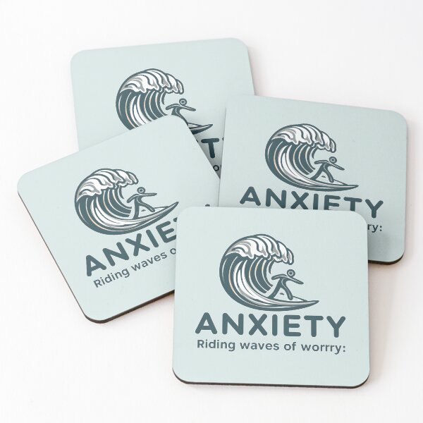 Item preview, Riding the Waves: Conquering Anxiety designed and sold by MillennialVibe.