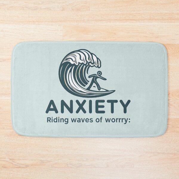 Item preview, Riding the Waves: Conquering Anxiety designed and sold by MillennialVibe.