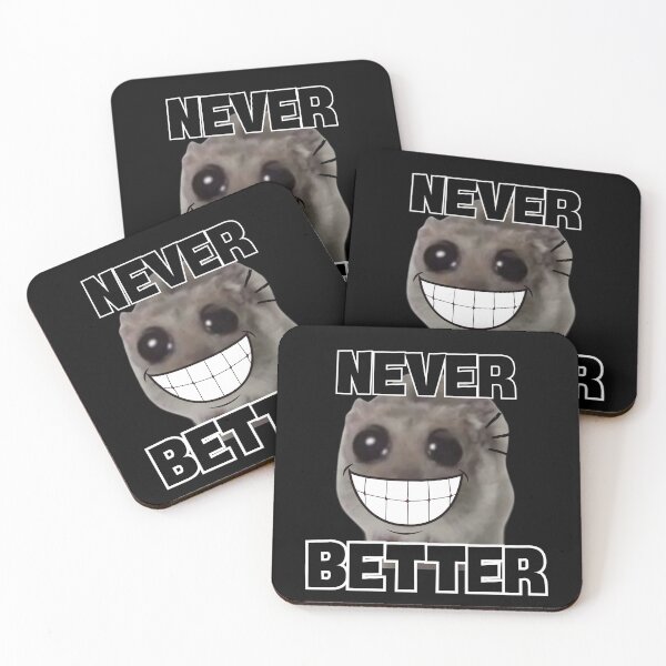 Item preview, Sad Hamster with Big Eyes Smilling Never Better designed and sold by CyberArtistOne.