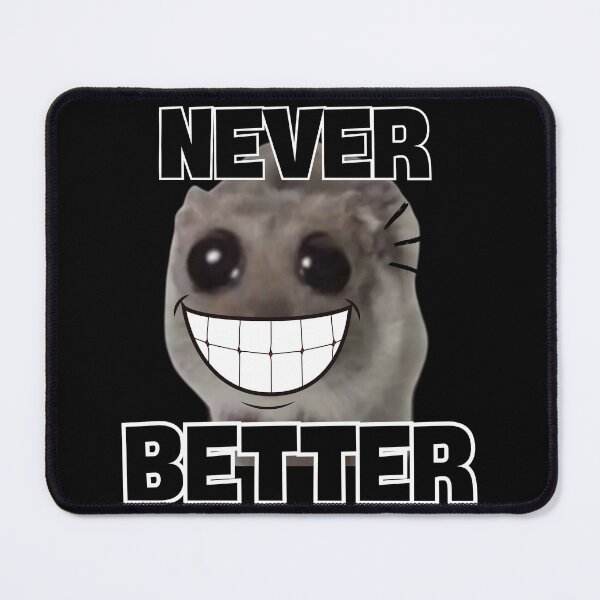 Item preview, Sad Hamster with Big Eyes Smilling Never Better designed and sold by CyberArtistOne.