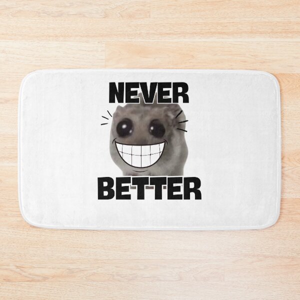 Item preview, Sad Hamster with Big Eyes Smilling Never Better designed and sold by CyberArtistOne.