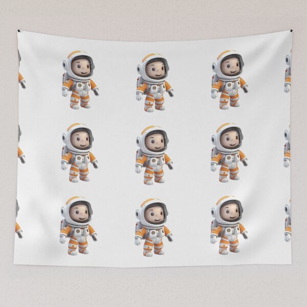 Item preview, 3D Cartoon Astronaut, Spaceman, Logo, Sticker, Wall arts, Art Prints and More designed and sold by Kevin Lou.