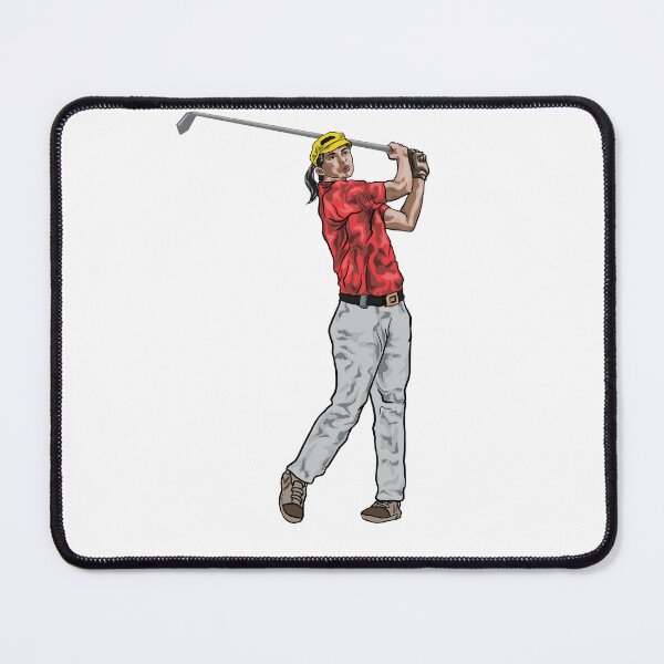 Item preview, "Female Golfer Drives Ball with Precision" designed and sold by RhonDesign.