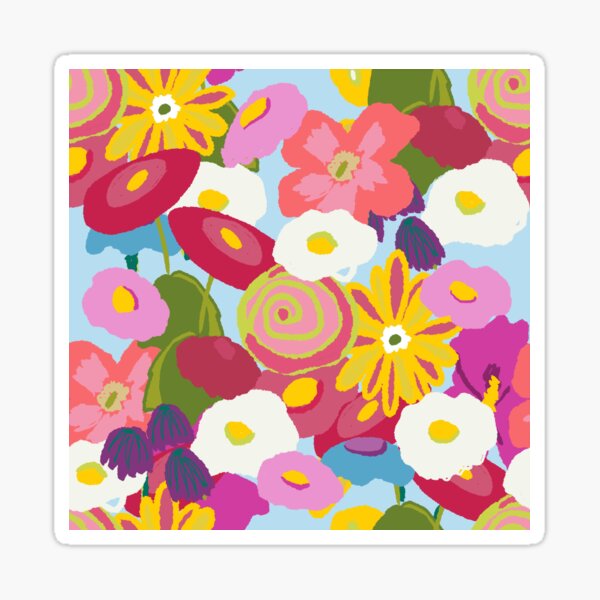 Aperçu de l'œuvre Joyeuses fleurs créée et vendue par Cfrazierjones.