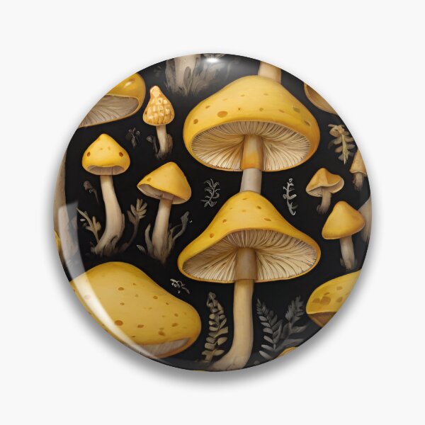 Item preview, Sunny Yellow Mushroom Patterns: Whimsical Nature-Inspired Designs designed and sold by AYACHI90.
