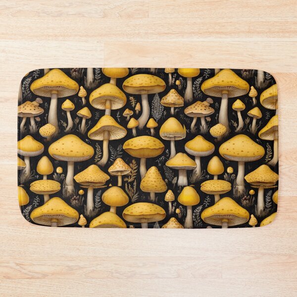 Item preview, Sunny Yellow Mushroom Patterns: Whimsical Nature-Inspired Designs designed and sold by AYACHI90.