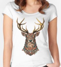 Camiseta entallada de cuello redondo Dólar adornado