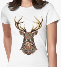 Ornate Buck Women's Fitted T-Shirt