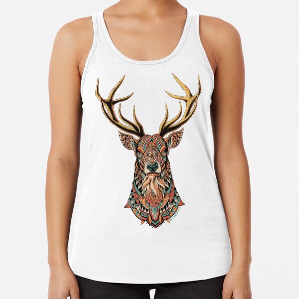 Ornate Buck Racerback Tank Top