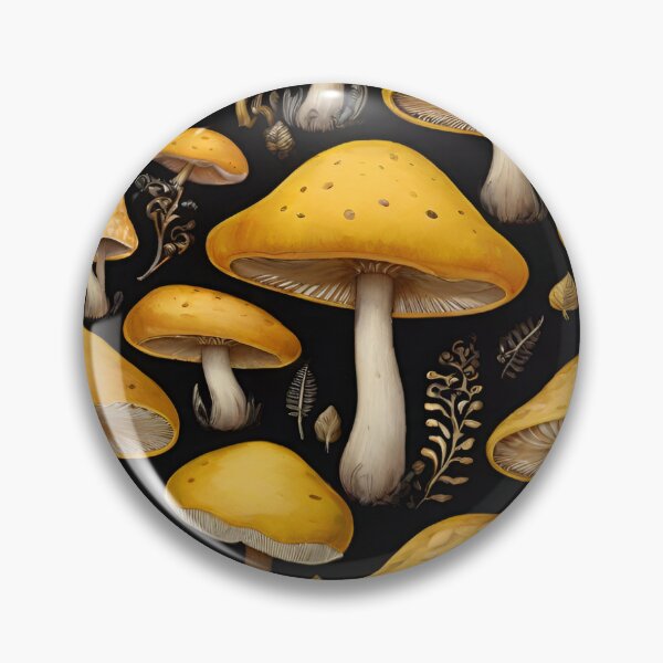 Item preview, Sunny Yellow Mushroom Patterns: Whimsical Nature-Inspired Designs designed and sold by AYACHI90.