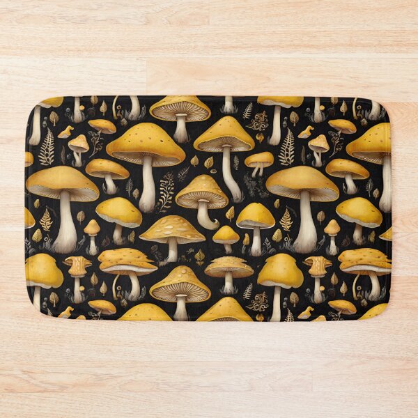 Item preview, Sunny Yellow Mushroom Patterns: Whimsical Nature-Inspired Designs designed and sold by AYACHI90.