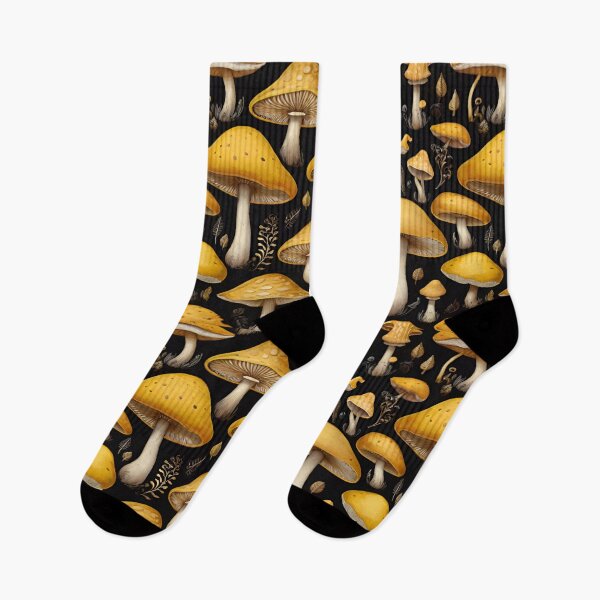 Item preview, Sunny Yellow Mushroom Patterns: Whimsical Nature-Inspired Designs designed and sold by AYACHI90.