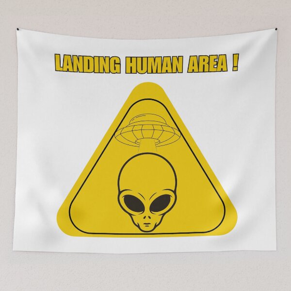 Item preview, Alien Landing Human Area designed and sold by ViLo-TStore.